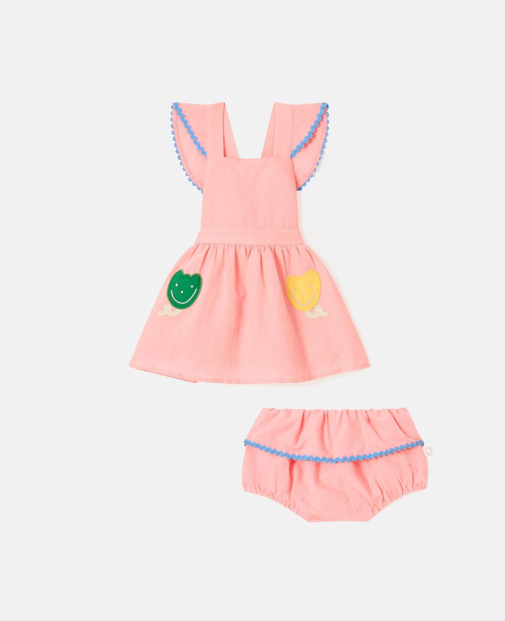 stella Motif Pocket Dress and Bloomer Set