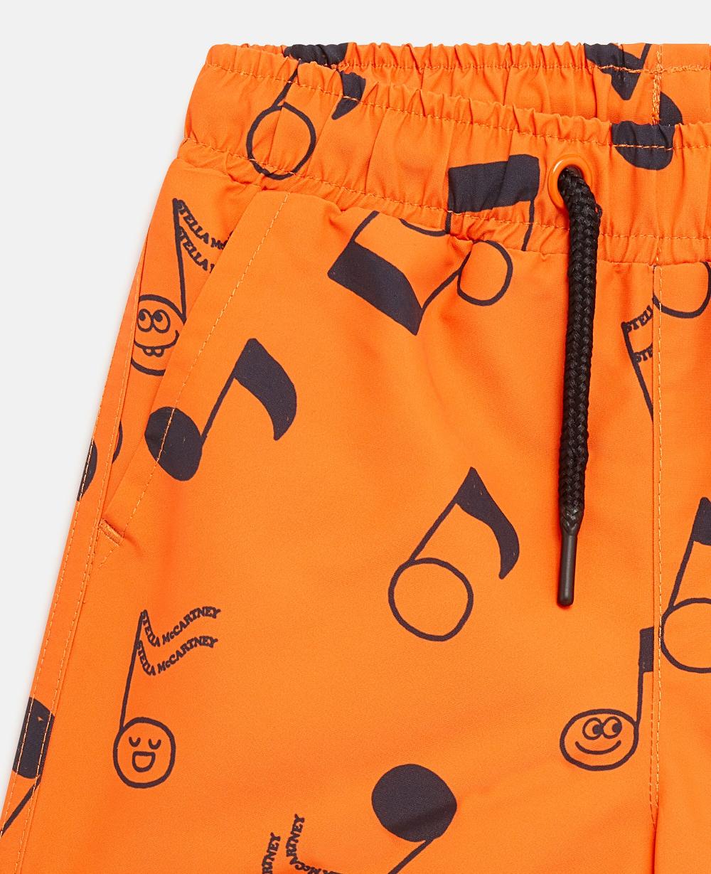 Stella Music Notes Print Swim Shorts