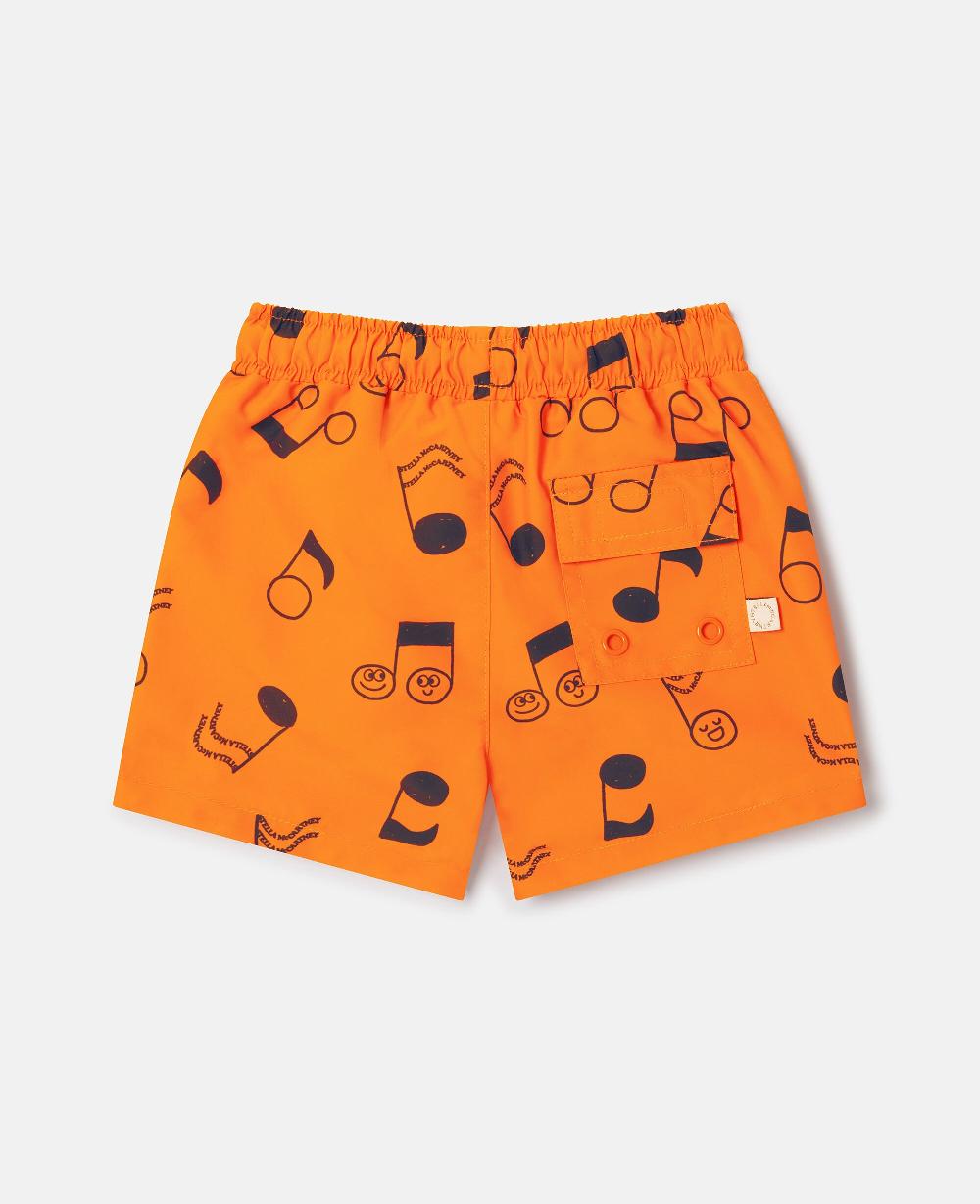 Stella Music Notes Print Swim Shorts