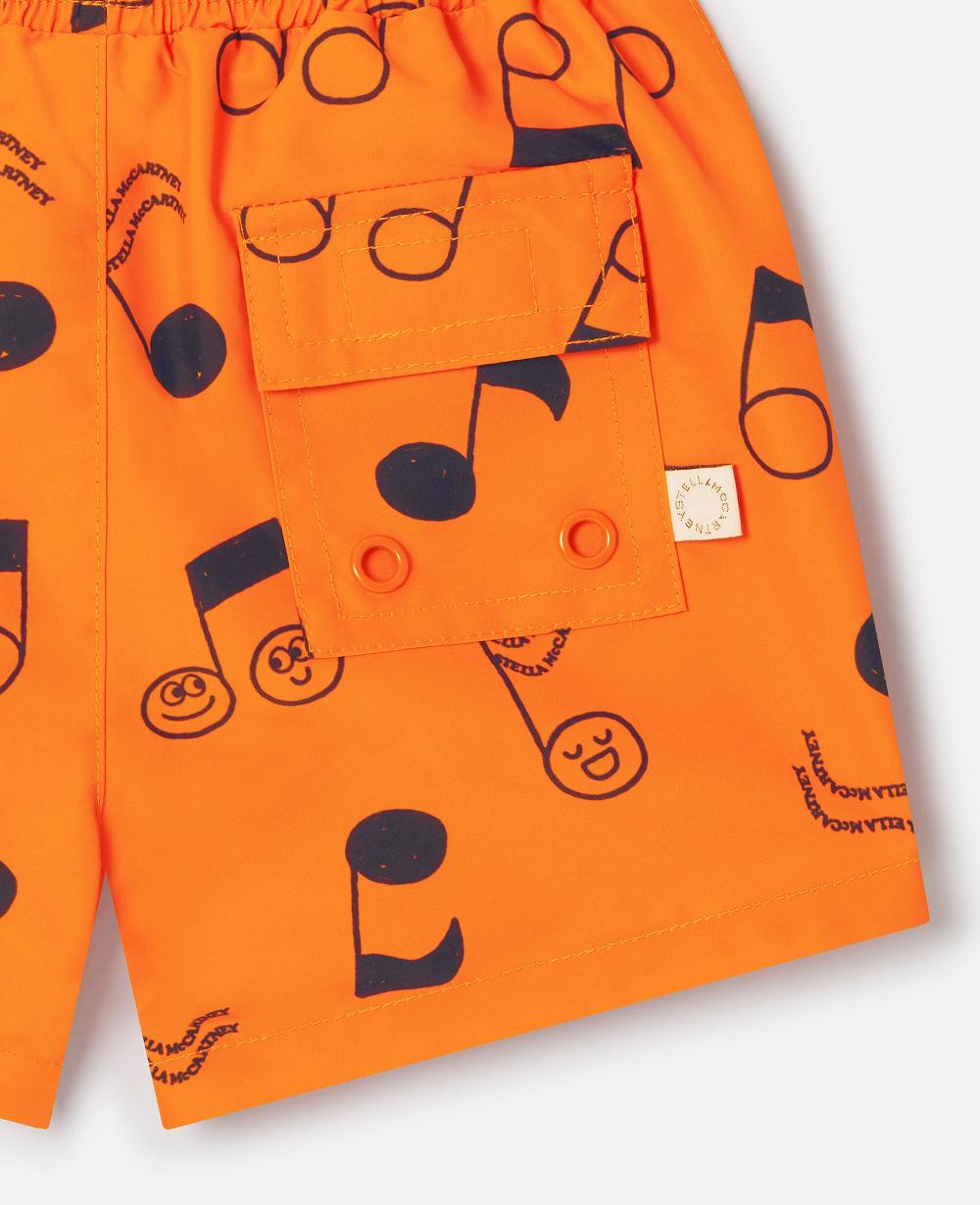 Stella Music Notes Print Swim Shorts