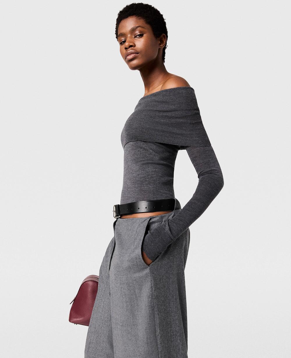 Stella Off-Shoulder Long-Sleeve Jumper