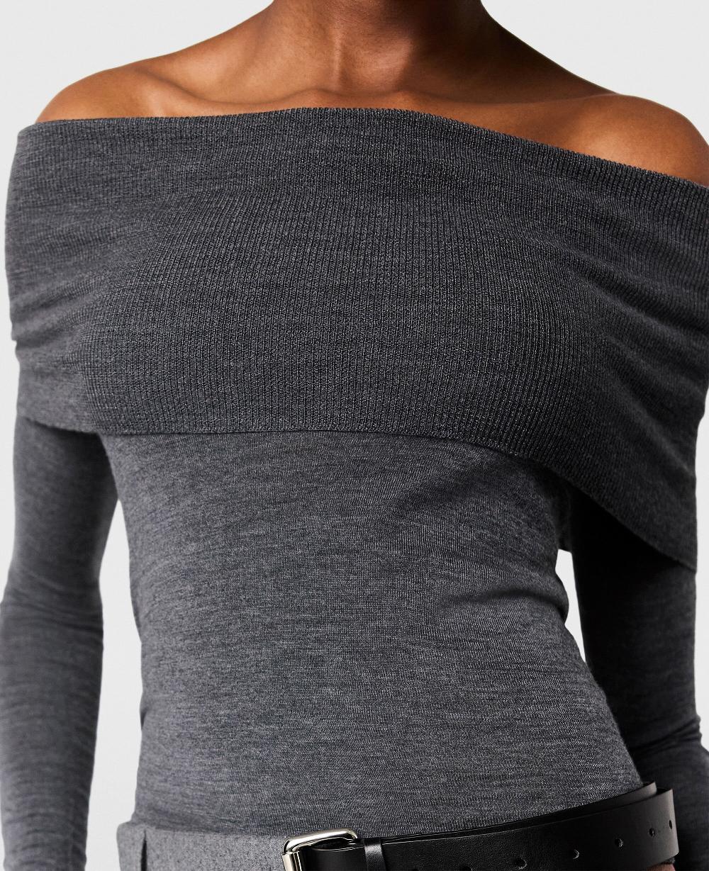 Stella Off-Shoulder Long-Sleeve Jumper