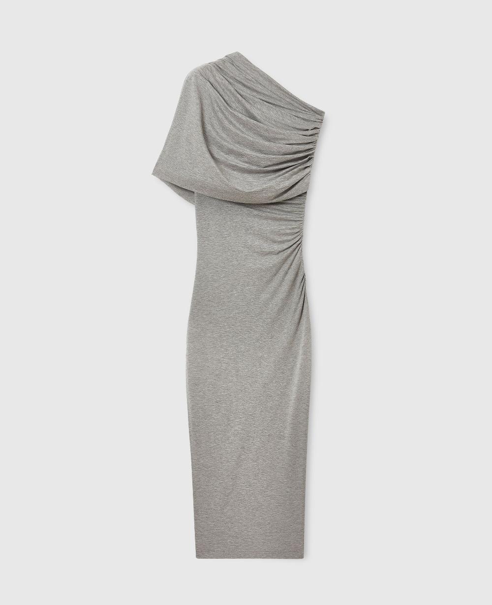 stella One Shoulder Twisted Wrap Dress