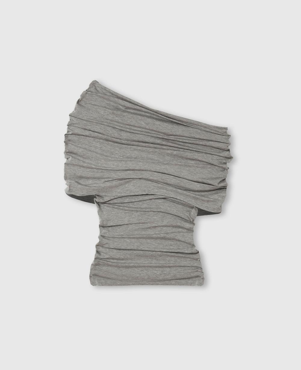 stella One Shoulder Twisted Wrap Top