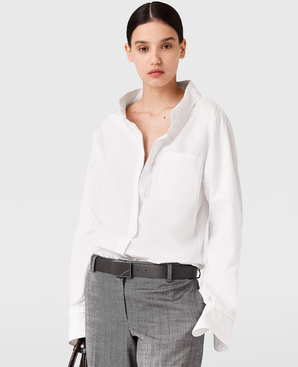 Stella Open V-Neck Collared Shirt