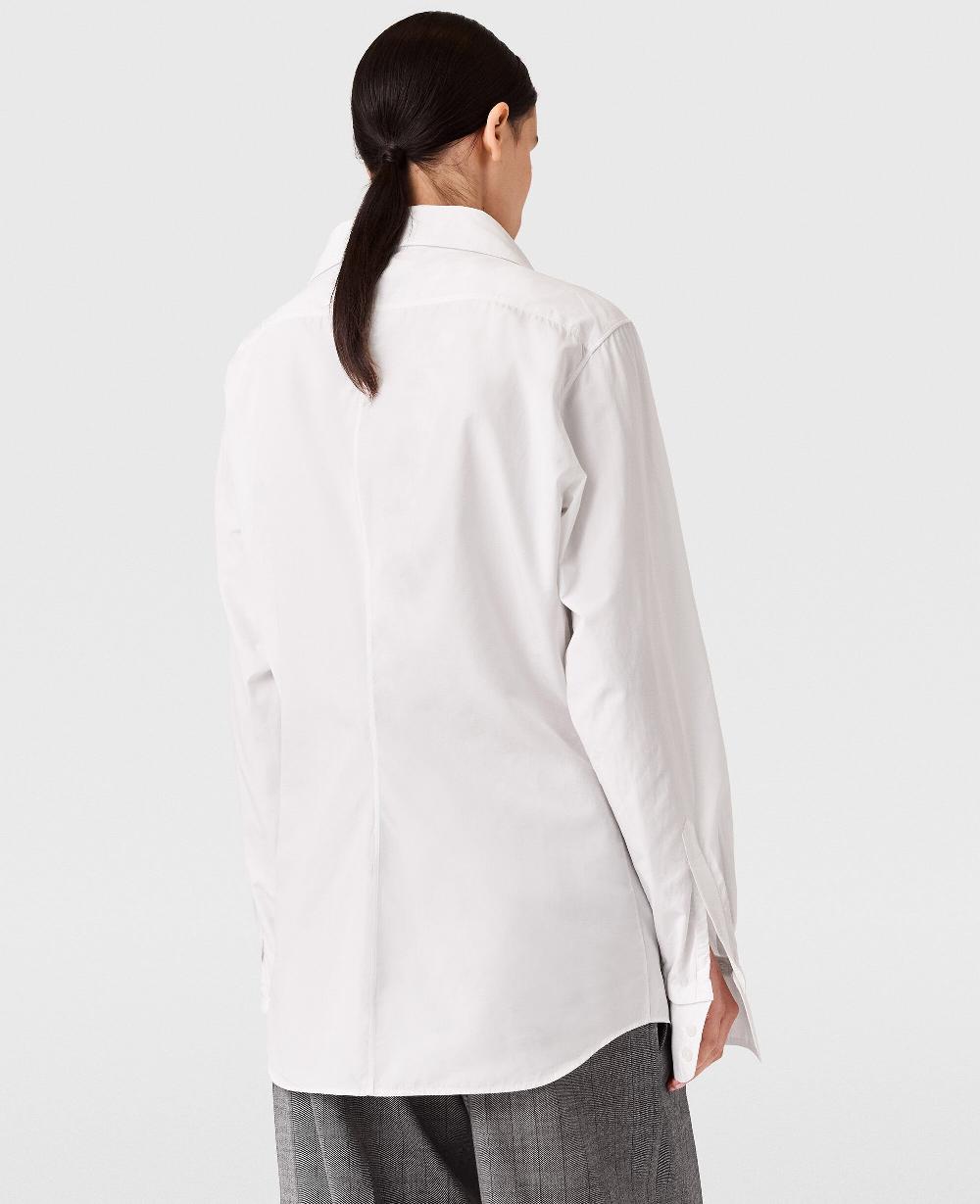 Stella Open V-Neck Collared Shirt