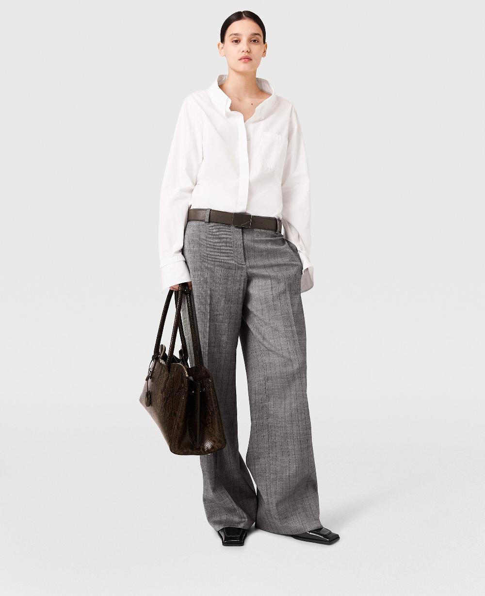 Stella Open V-Neck Collared Shirt