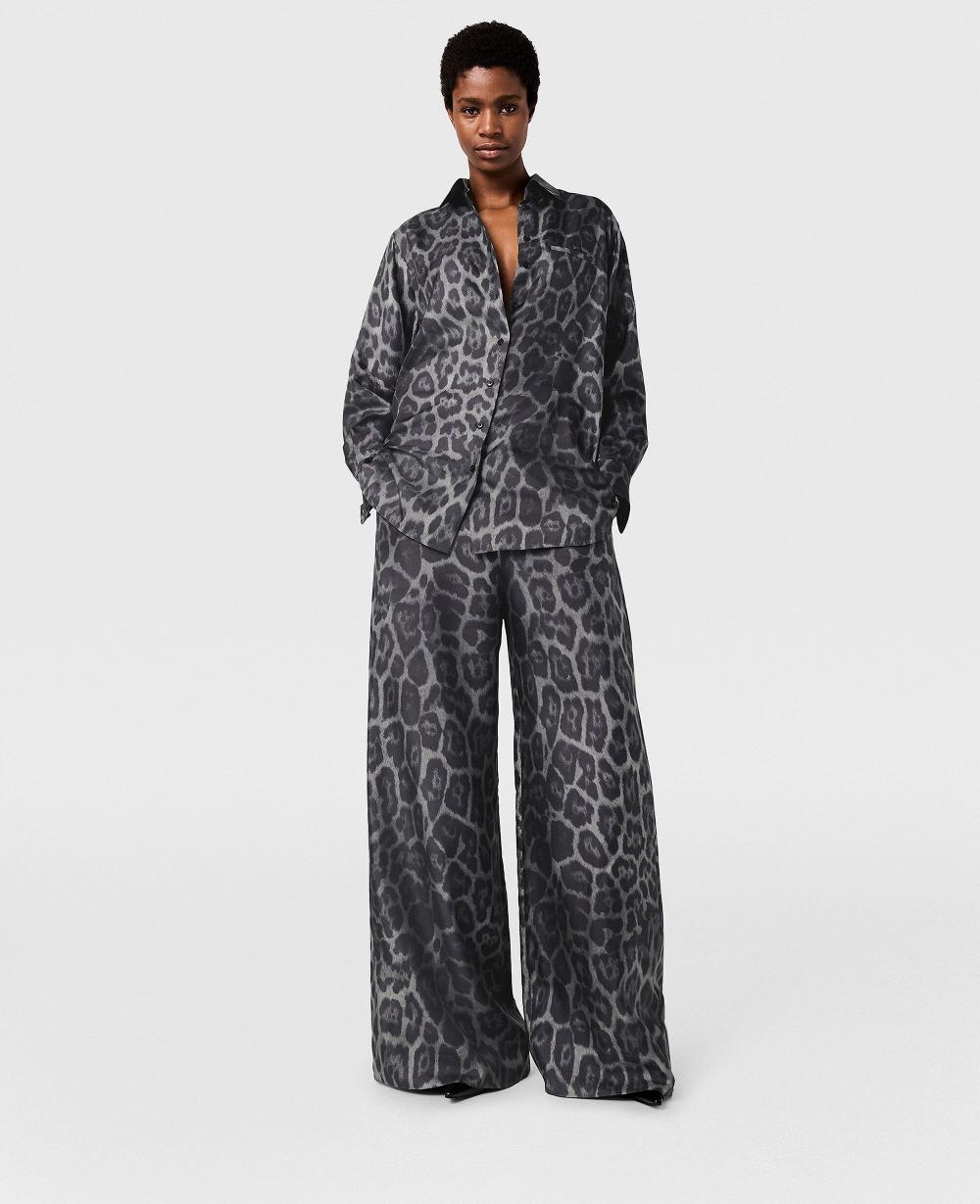 Stella Oversized Drawstring Leopard Print Pants