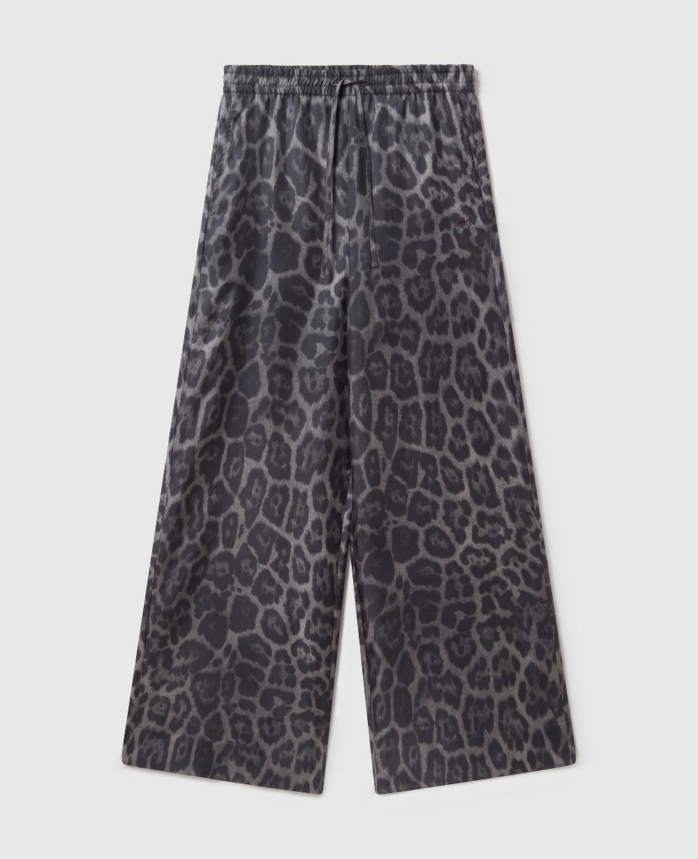 stella Oversized Drawstring Leopard Print Pants