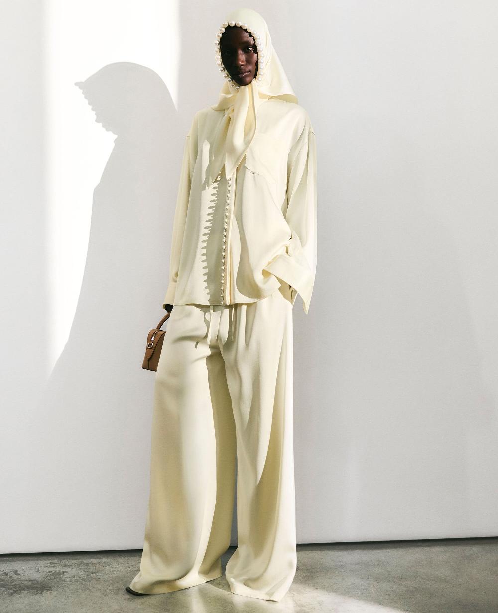 Stella Oversized Drawstring Satin Pants