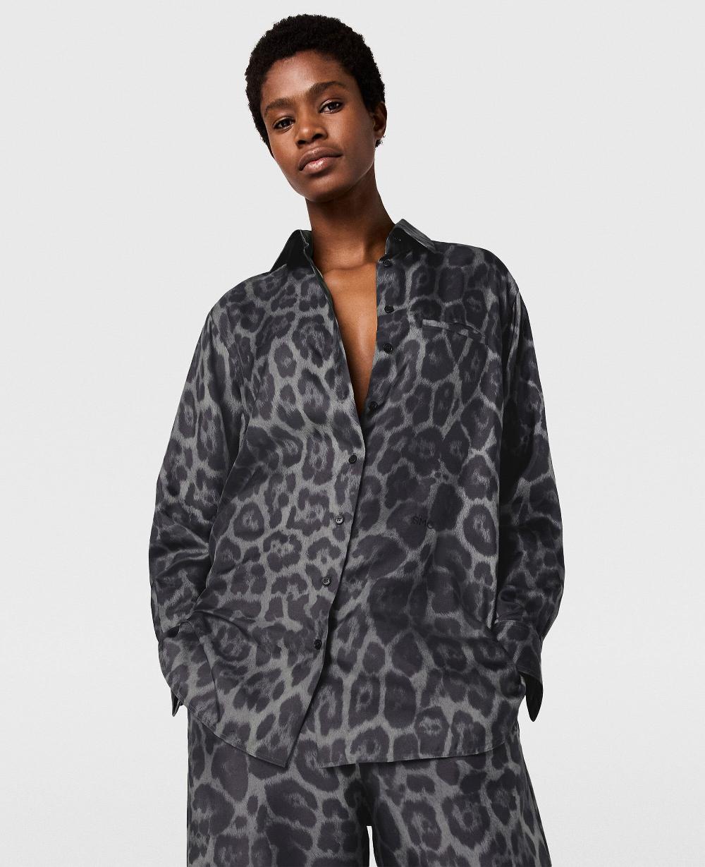Stella Oversized Leopard Print Shirt