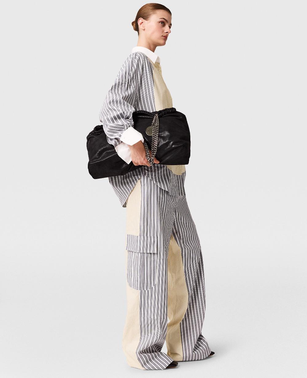 Stella Oversized Mixed Stripe Cargo Trousers