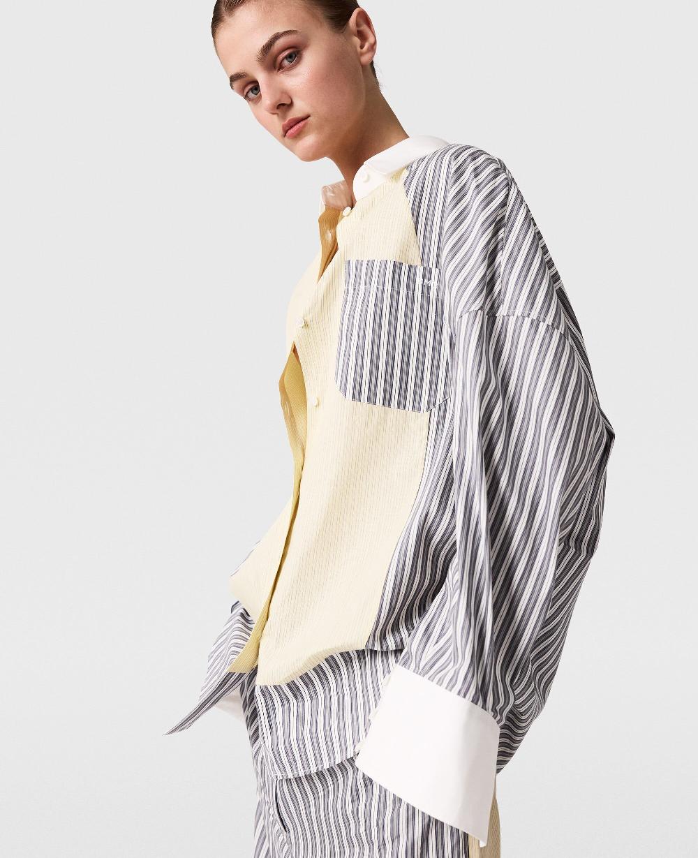 Stella Oversized Mixed Stripe Shirt