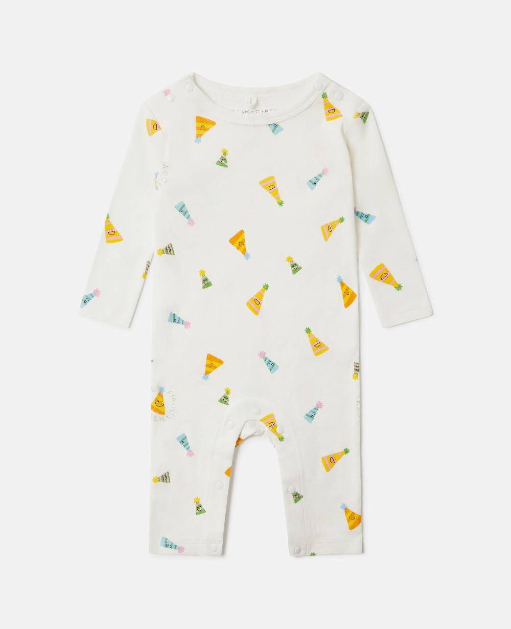 stella Party Hat Print Romper And All-In-One Set