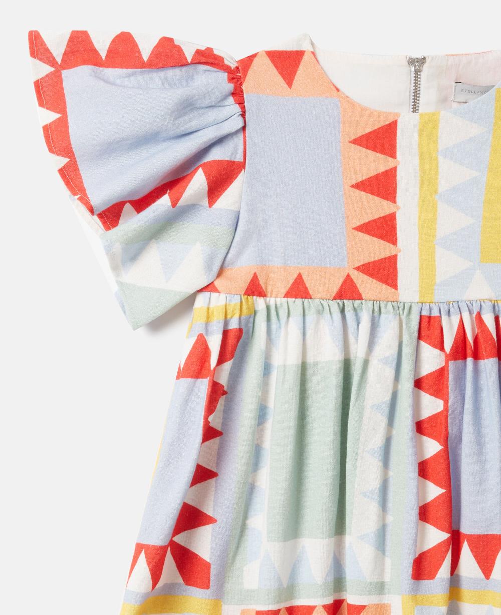 Stella Patchwork Print Short Sleeve Dress