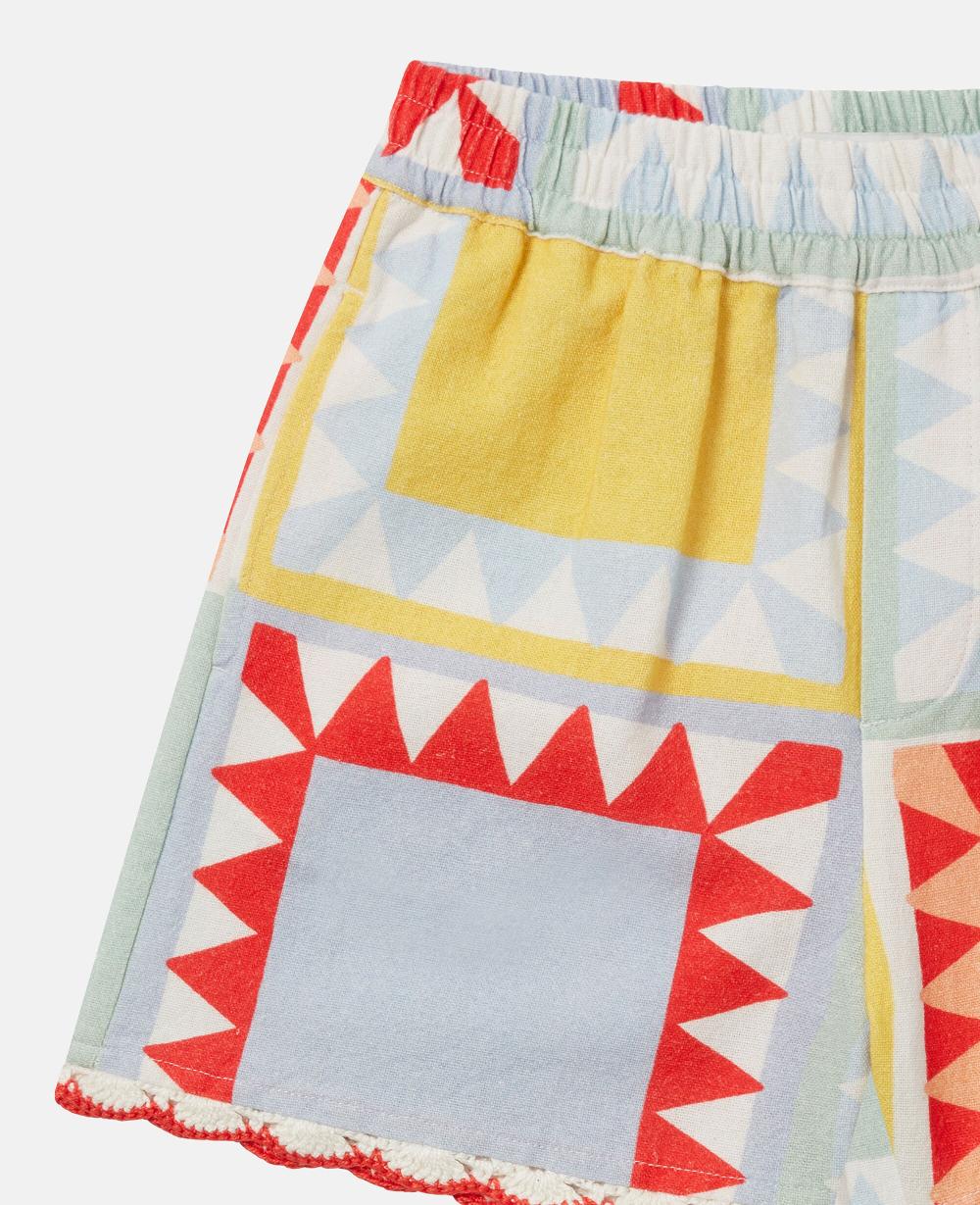 Stella Patchwork Print Shorts