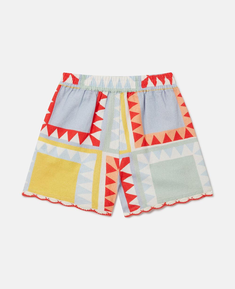 Stella Patchwork Print Shorts