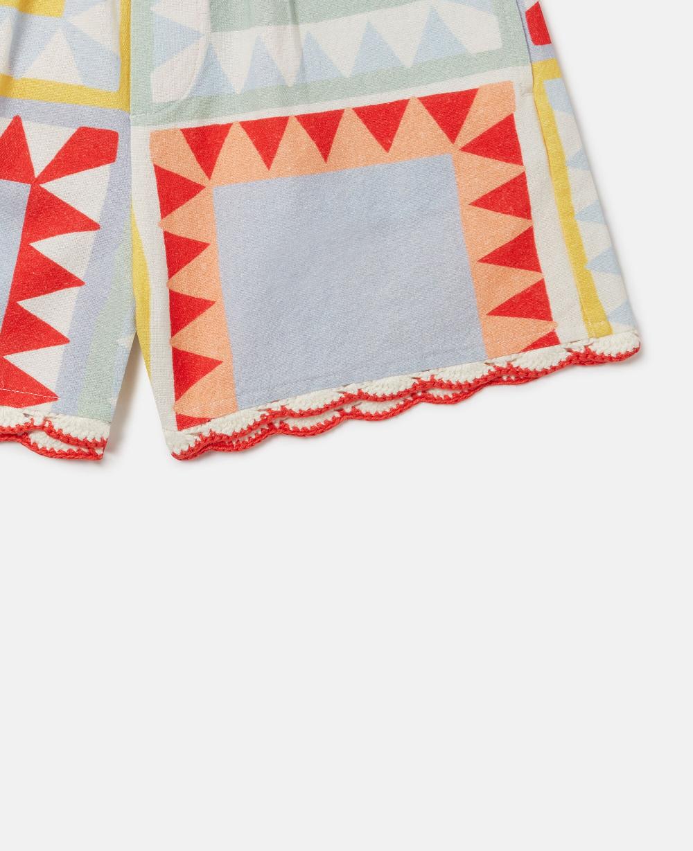Stella Patchwork Print Shorts