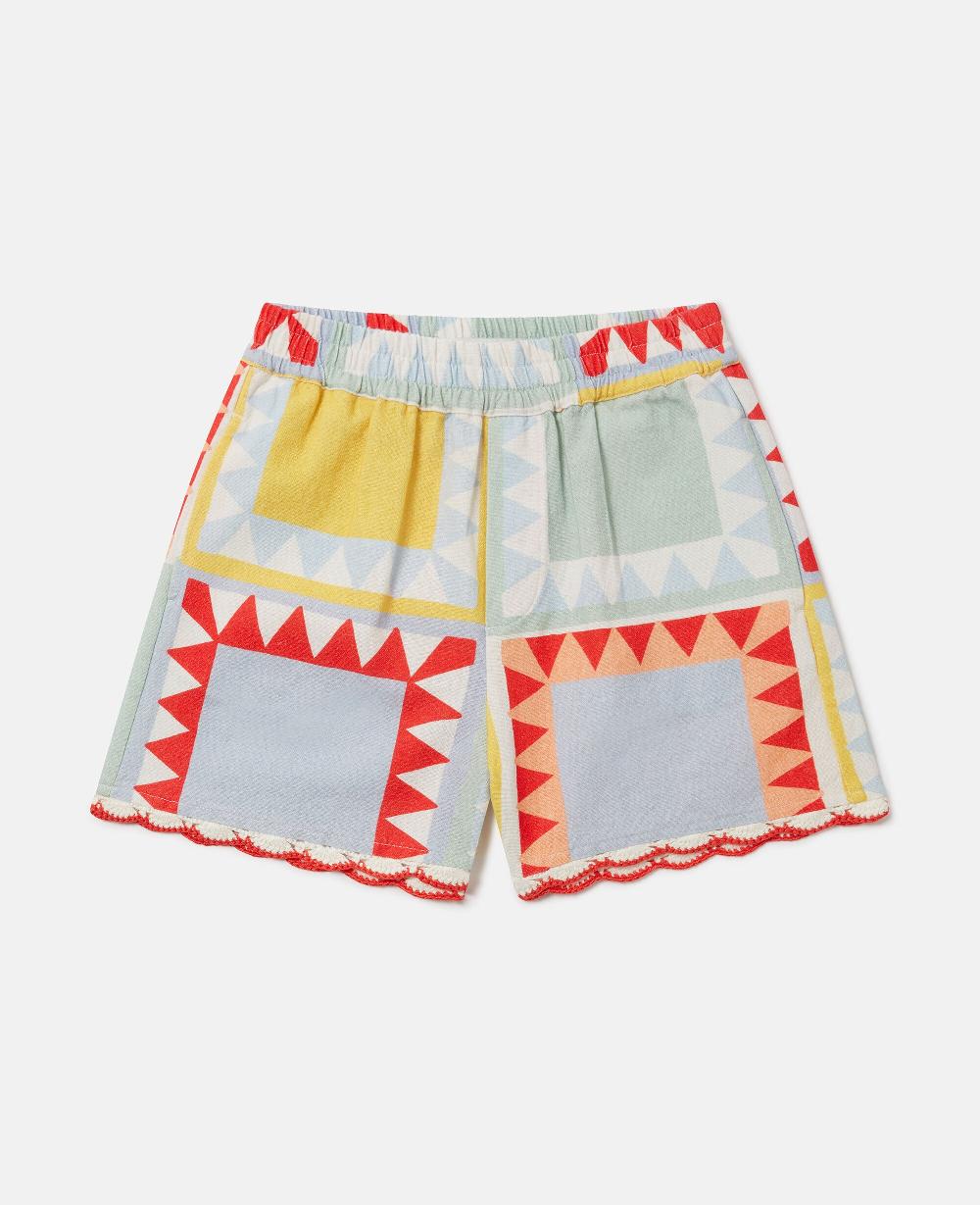 stella Patchwork Print Shorts