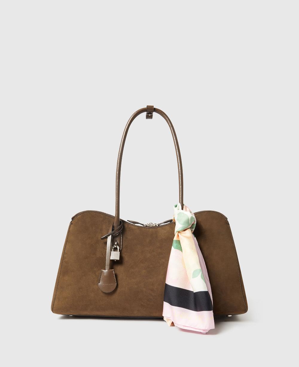 Stella Peony Print Square Scarf