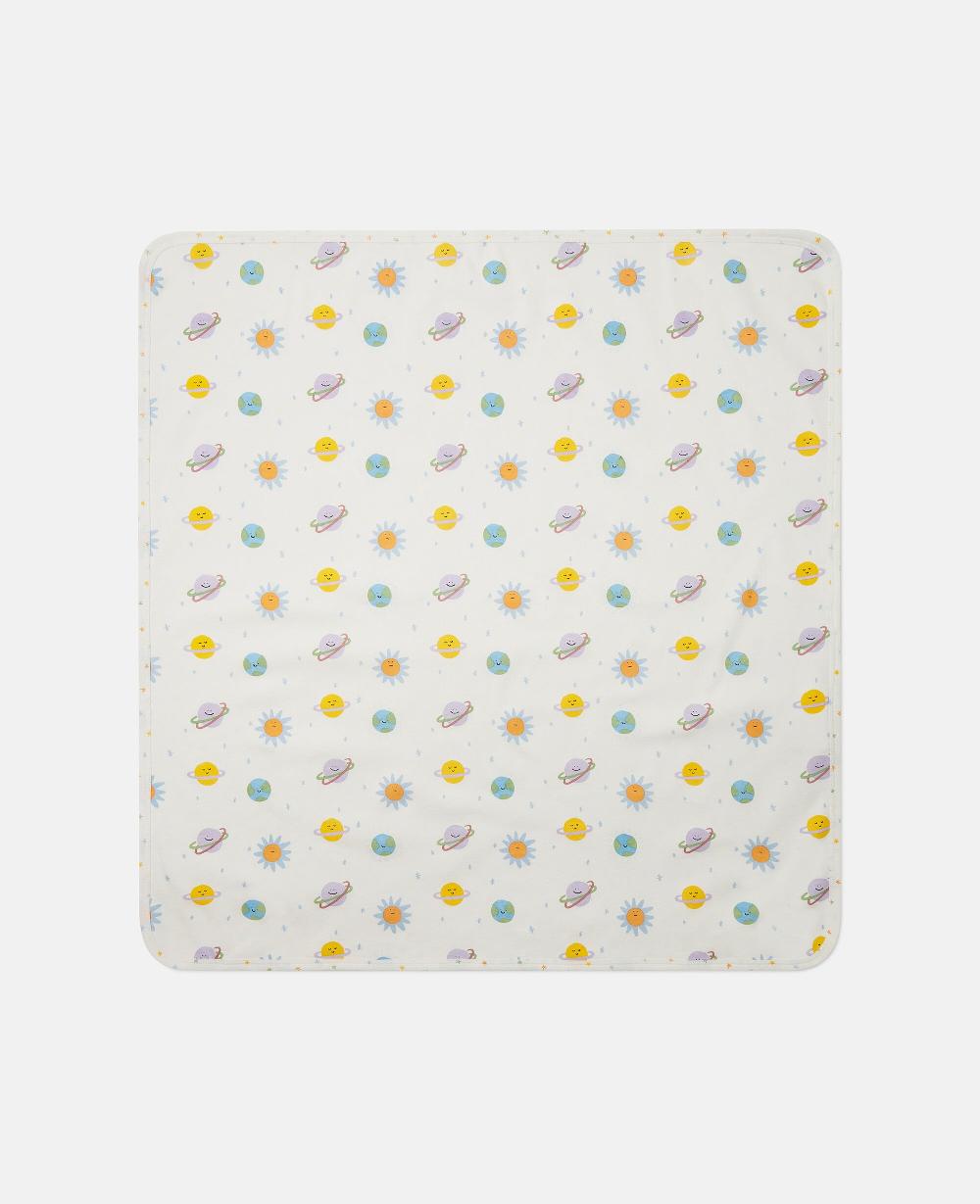 Stella Planets Printed Romper Hat And Blanket Set