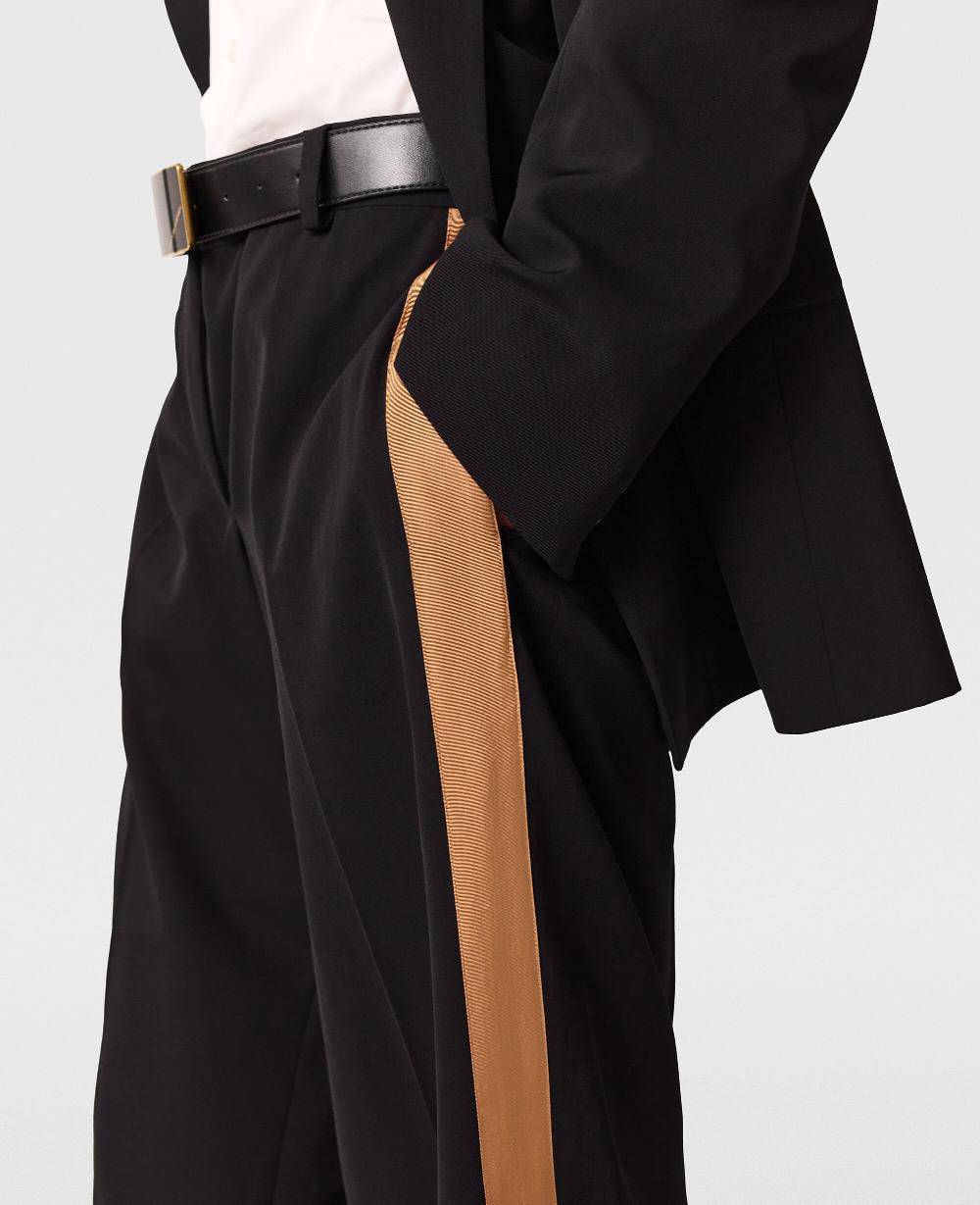 Stella Pleated Wide-Leg Trousers