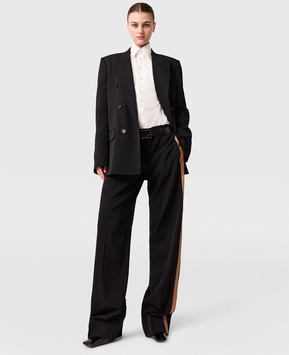 Stella Pleated Wide-Leg Trousers