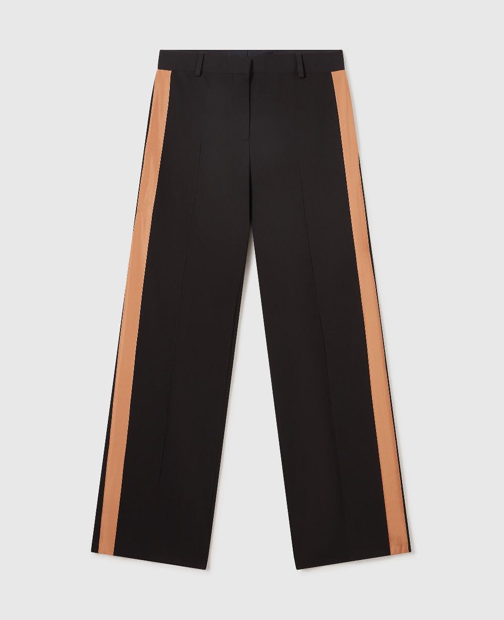 stella Pleated Wide-Leg Trousers