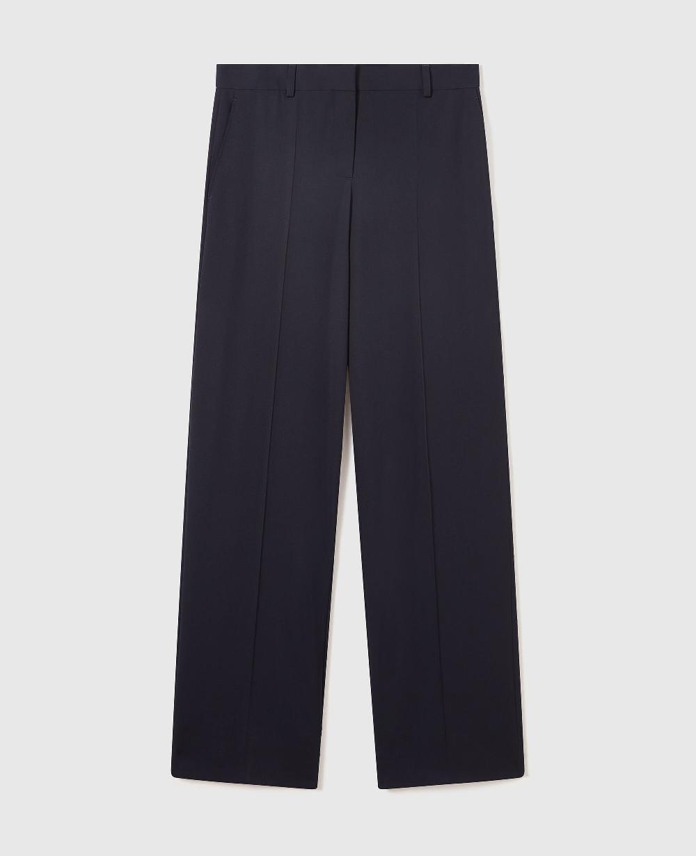 stella Pleated Wide-Leg Trousers