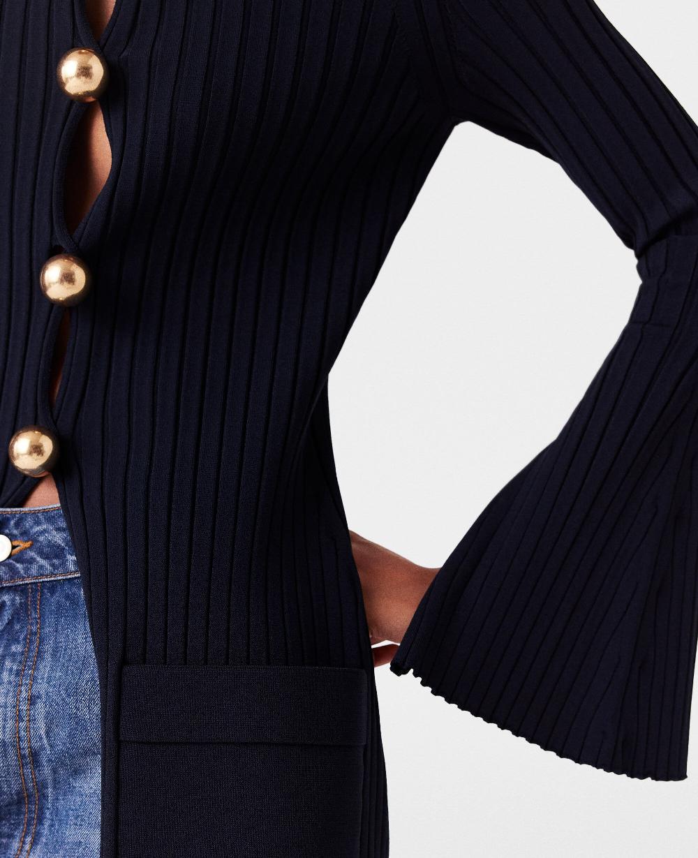 Stella Ribbed Long Sleeve Cardigan