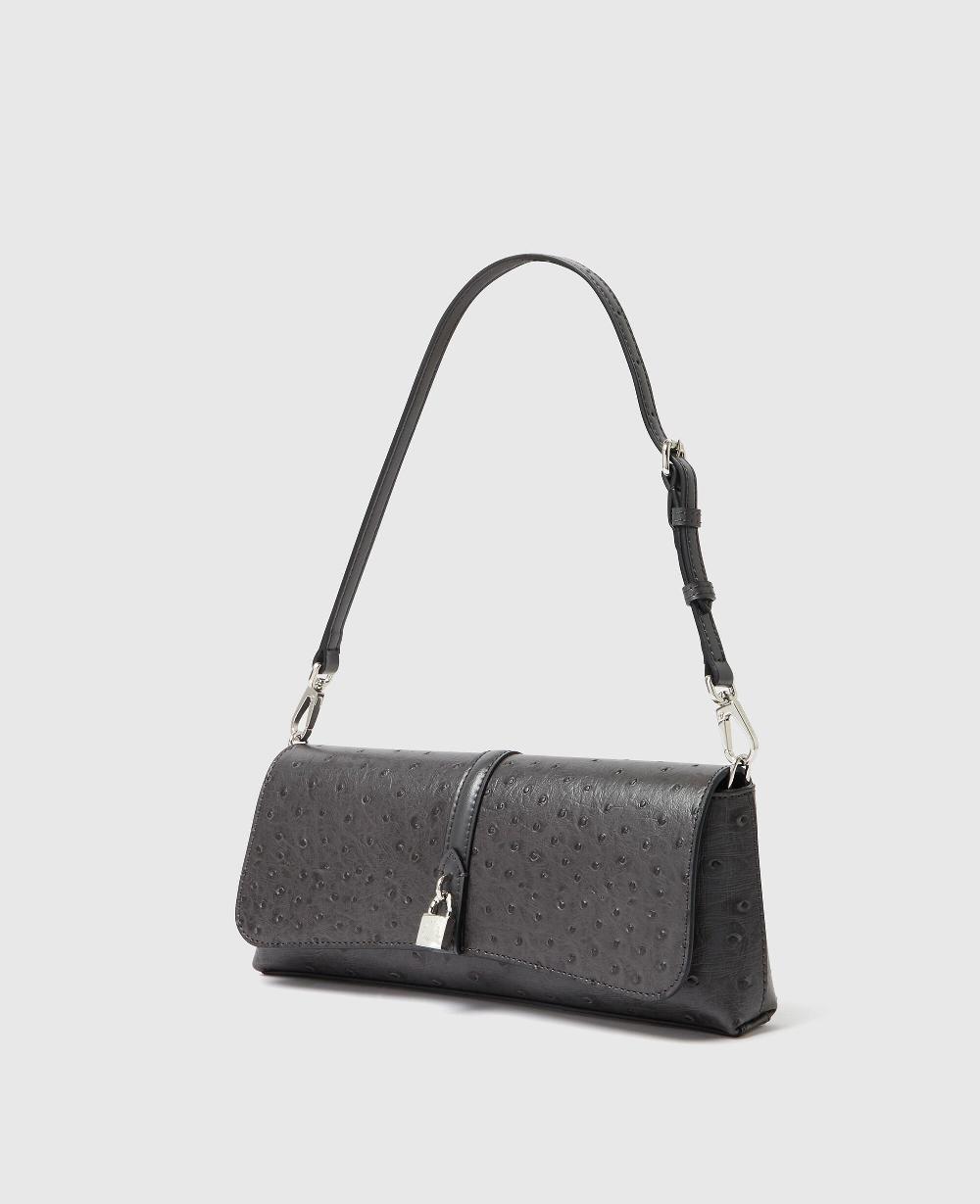 Stella Ryder Ostrich Pochette Shoulder Bag