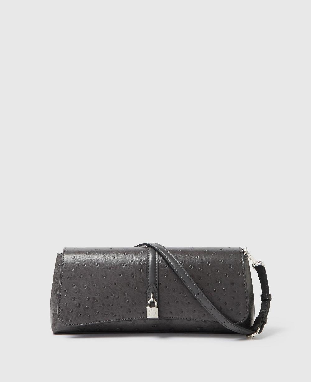 stella Ryder Ostrich Pochette Shoulder Bag