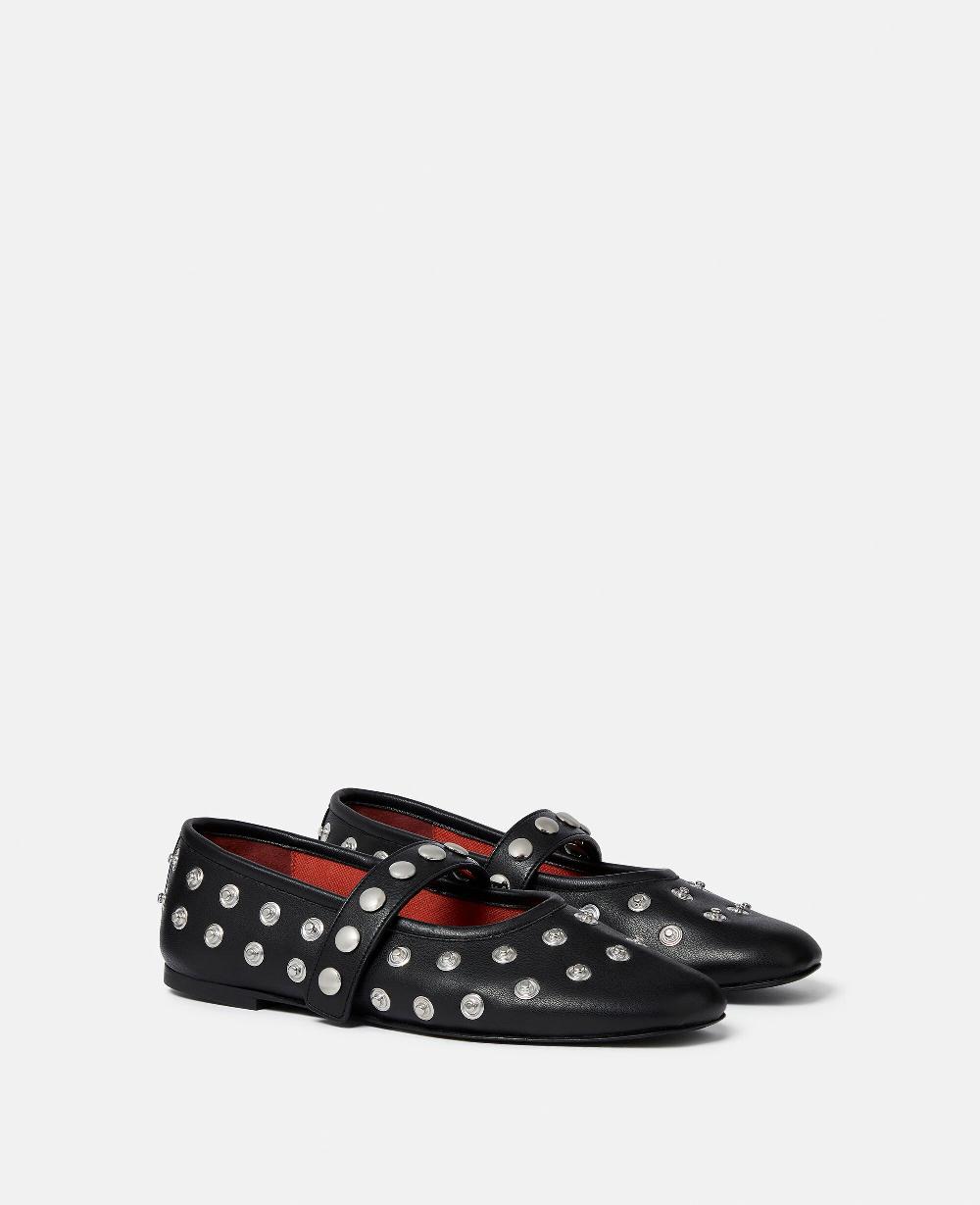 Stella Ryder Popper-Studded Ballet Flats