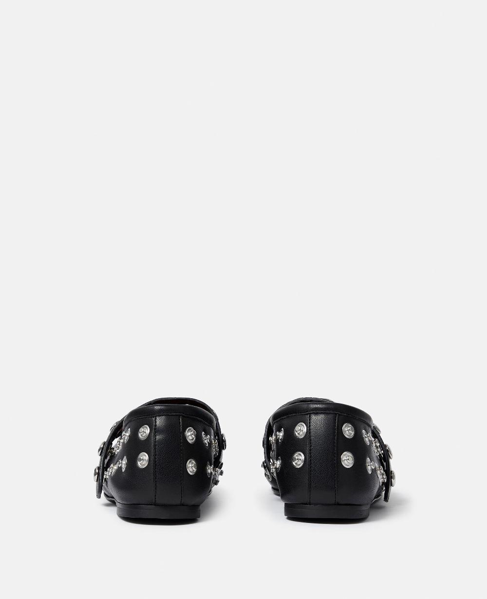 Stella Ryder Popper-Studded Ballet Flats
