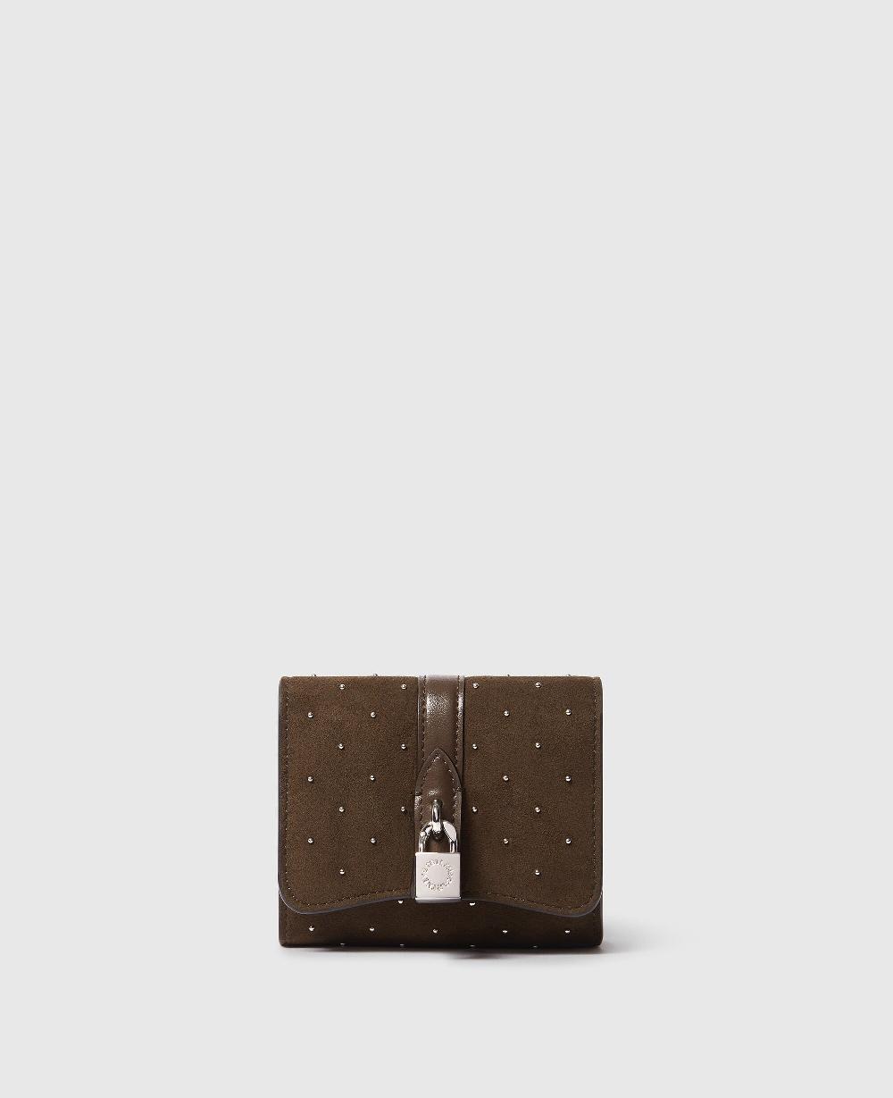 stella Ryder Studded Tri-Fold Wallet