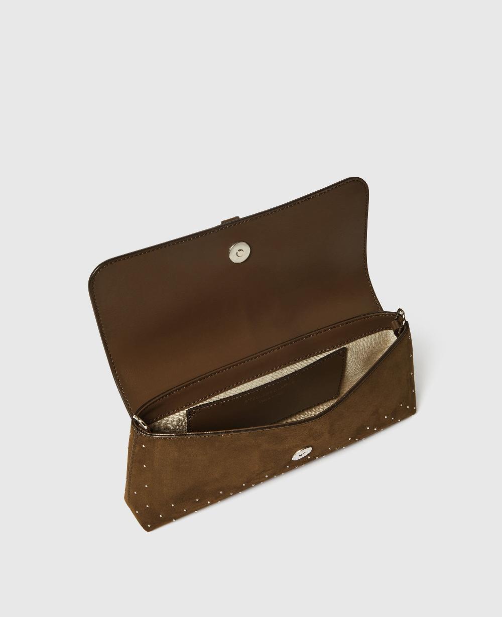 Stella Ryder Suede Pochette Shoulder Bag