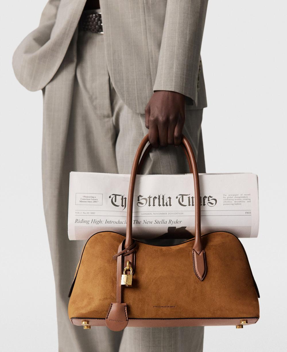 Stella Ryder Suede Shoulder Bag