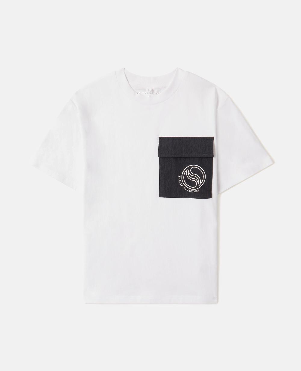 stella S-Wave Logo Motif T-Shirt