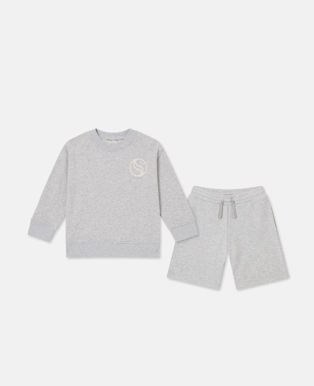 stella S-Wave Logo Sweatshirt And Sweatpants Set