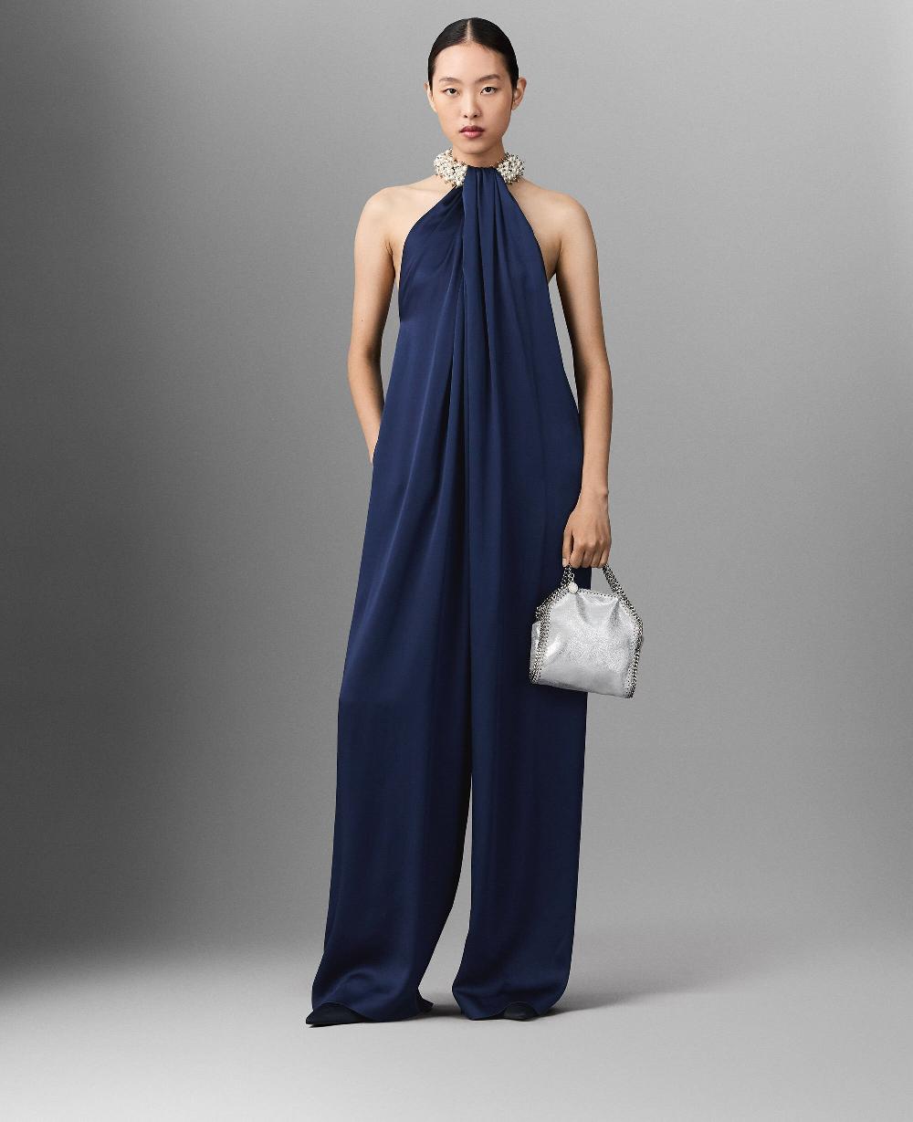 Stella Satin Halterneck Jumpsuit