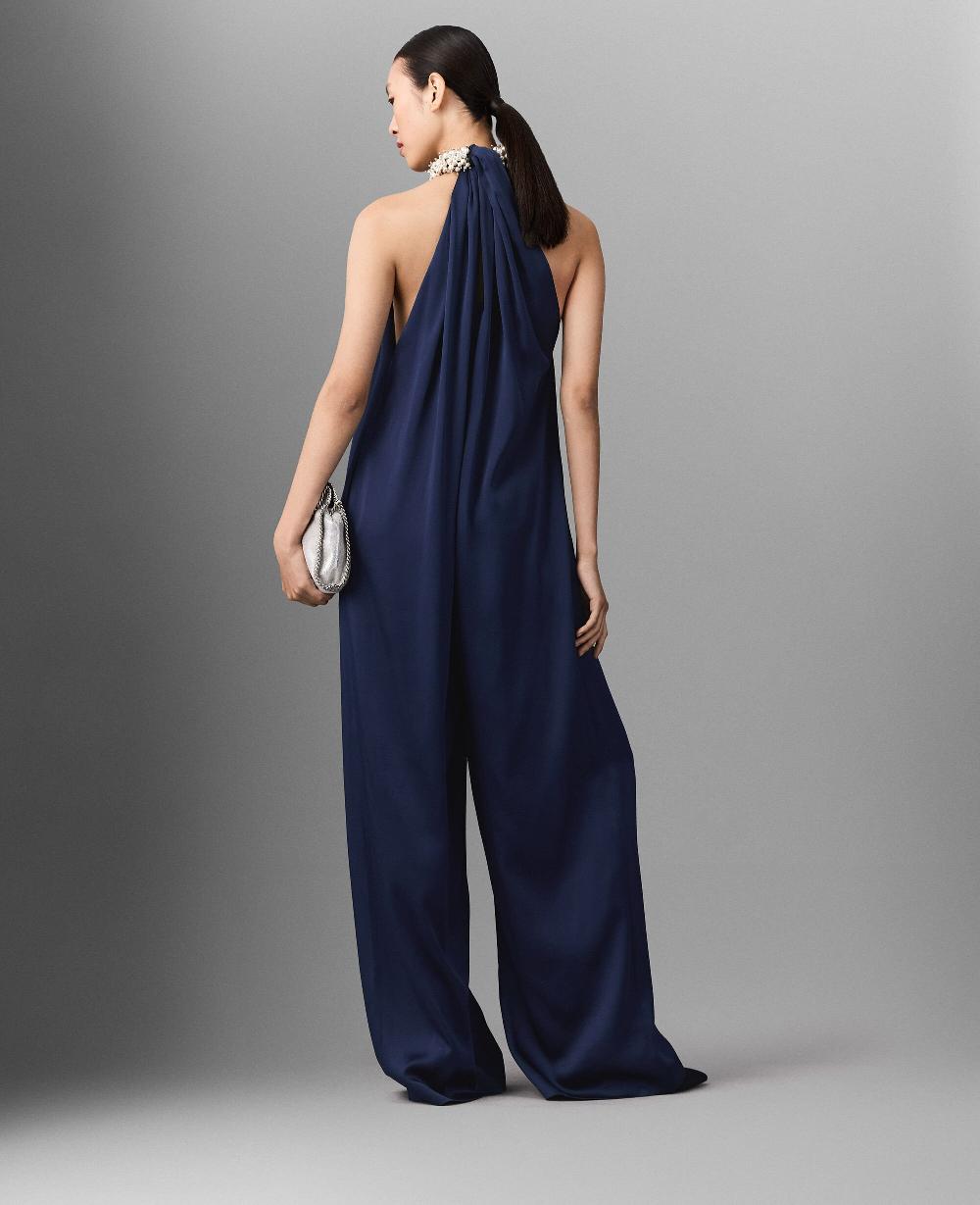 Stella Satin Halterneck Jumpsuit