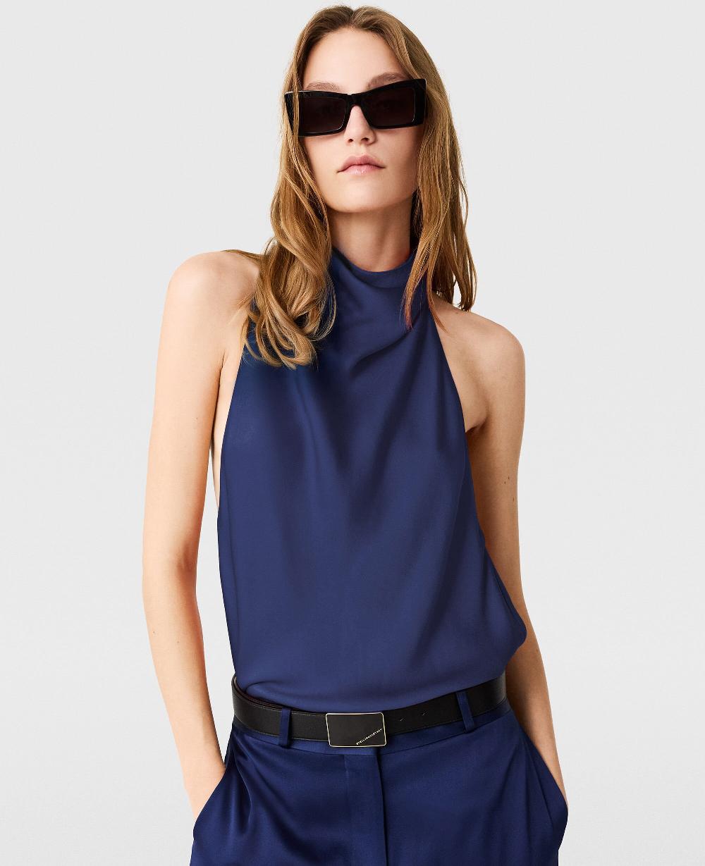 Stella Satin Halterneck Top