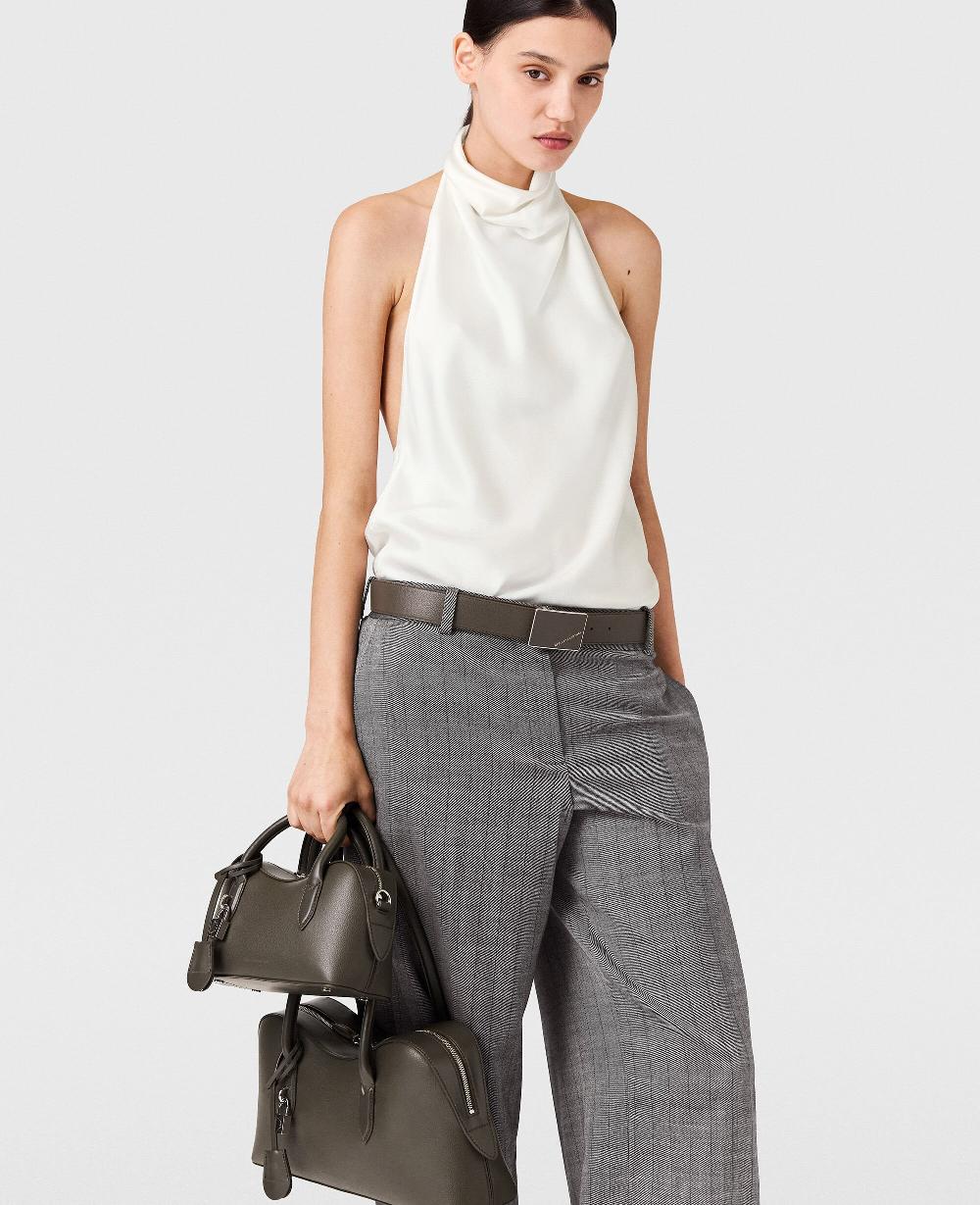 Stella Satin Halterneck Top