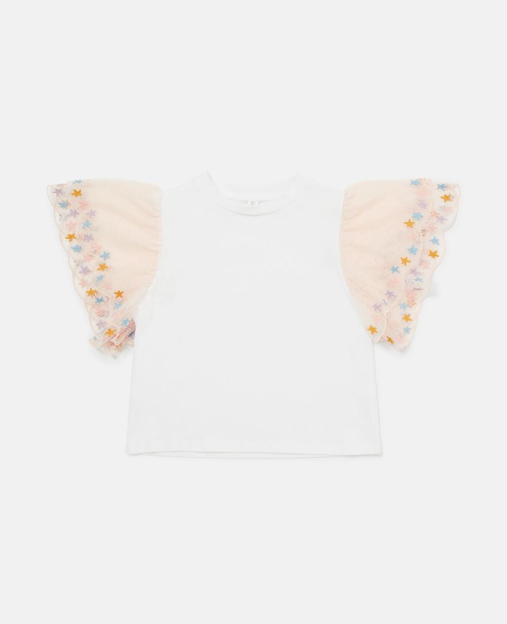 stella Scallop Trim Sleeve T-Shirt