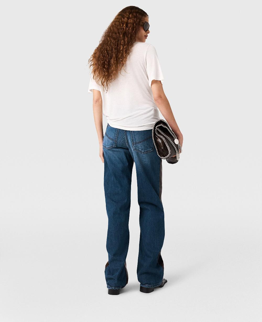 Stella Semi-Sheer Knit Crewneck T-Shirt