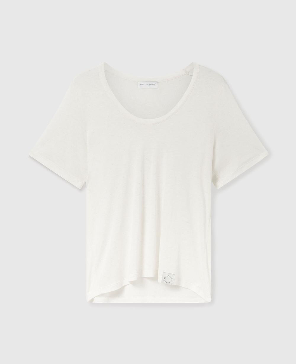 stella Semi-Sheer Knit Crewneck T-Shirt