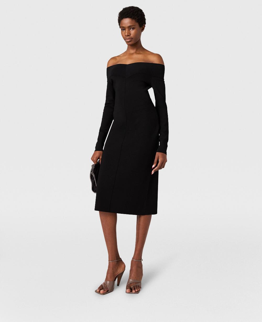 Stella Sheer Long Sleeve Mesh Midi Dress