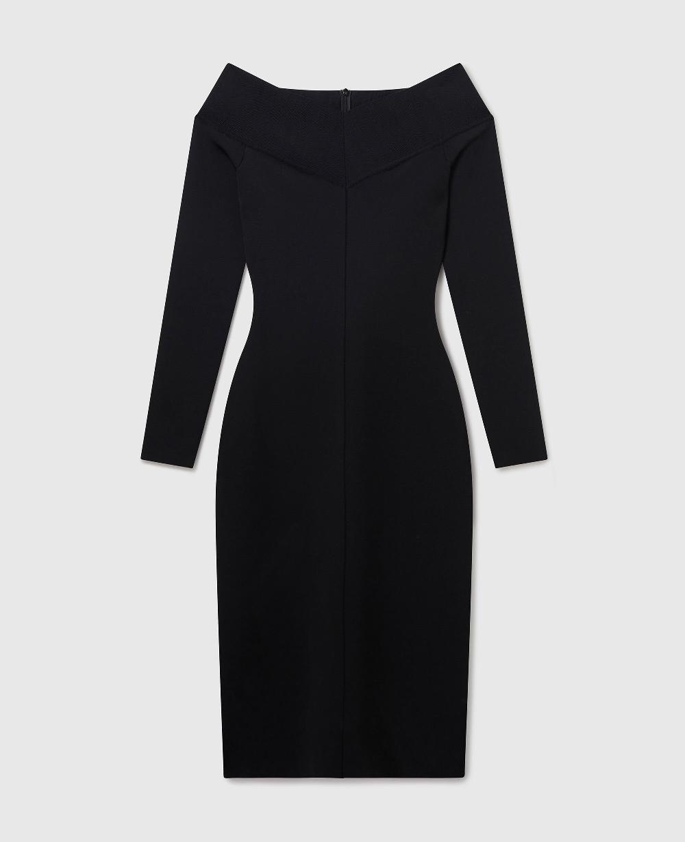 stella Sheer Long Sleeve Mesh Midi Dress