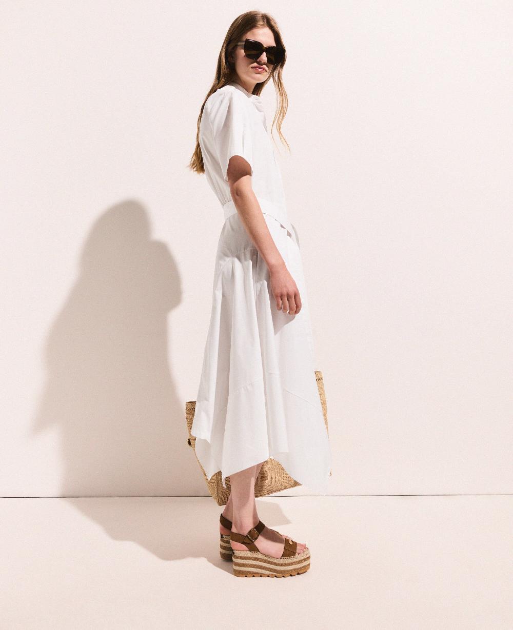 Stella Short Sleeve Belted Midi Dress