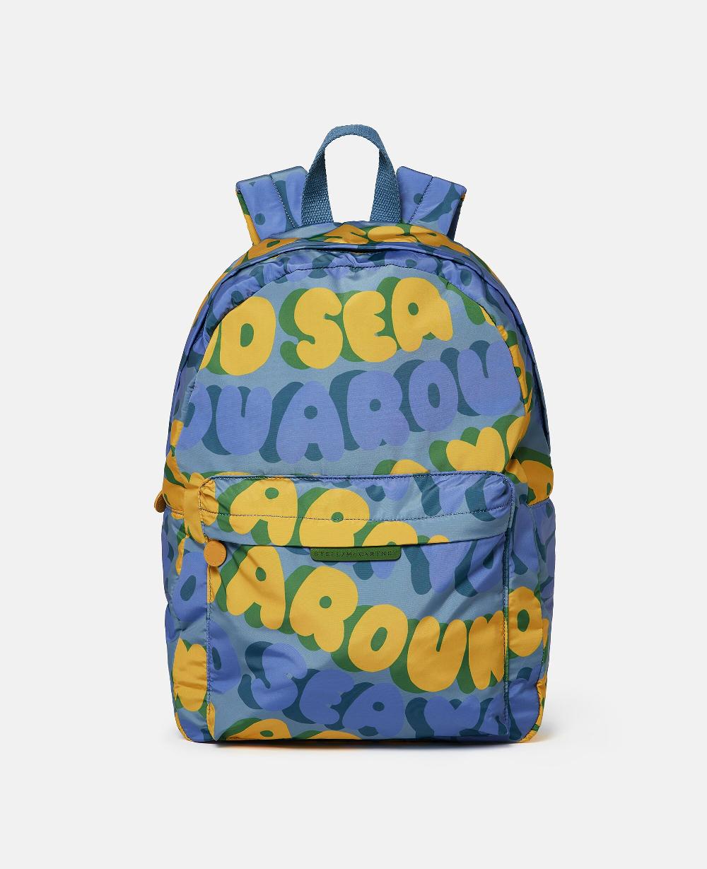 stella Slogan Graphic Backpack